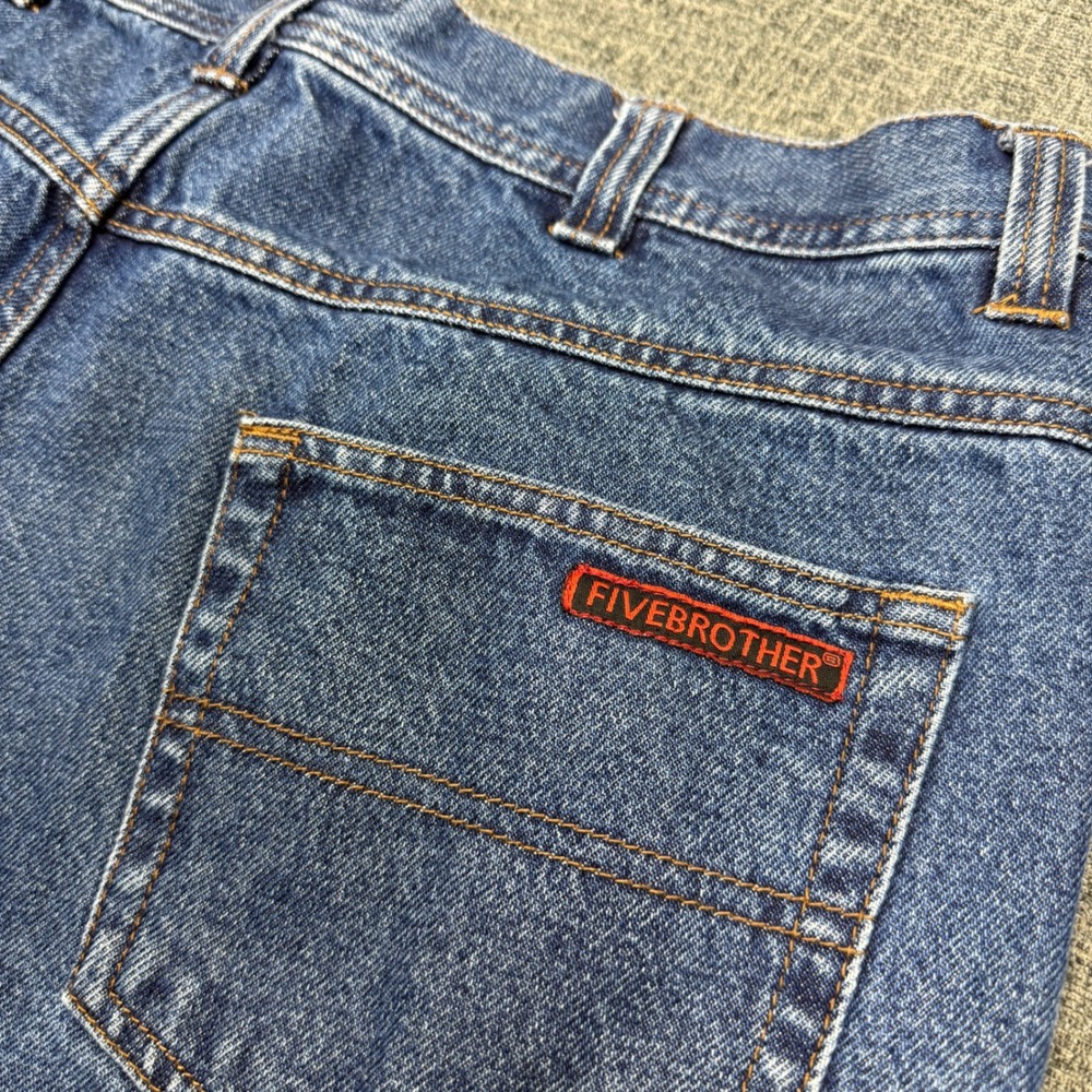 Five Brother Jeans Mens 34x30 Blue Straight Leg Denim Medium Wash Workwear